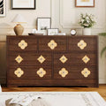 Dresser for Bedroom with 7 Drawers, 54'' Wide Chest of Drawers with Large Clothes Storage Cabinet, Wood Bedroom Dresser, TV Stand for Hallway