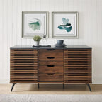 Credenza con ante scorrevoli a persiana