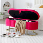Panca portaoggetti Panca da camera da letto, Rosa rossa
