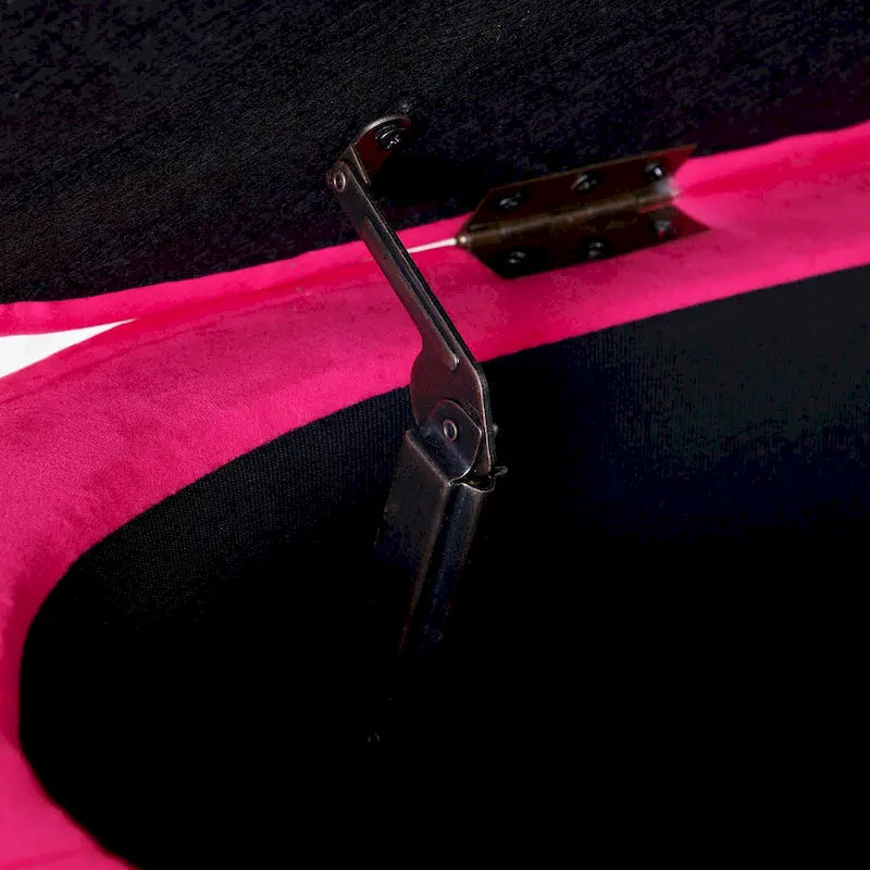 Panca portaoggetti Panca da camera da letto, Rosa rossa