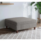 Poggiapiedi contenitore imbottito in velluto a coste oversize 40 W