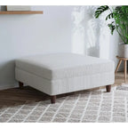Poggiapiedi contenitore imbottito in velluto a coste oversize 40 W
