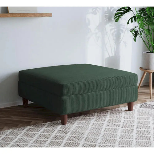 Ottoman surdimensionné en velours côtelé 40 W