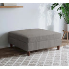 Poggiapiedi contenitore imbottito in velluto a coste oversize 40 W