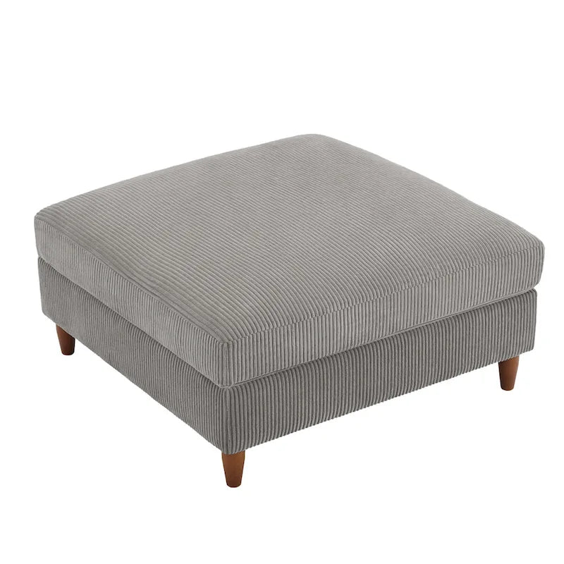 Poggiapiedi contenitore imbottito in velluto a coste oversize 40 W