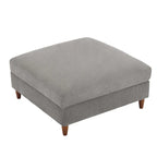 Poggiapiedi contenitore imbottito in velluto a coste oversize 40 W