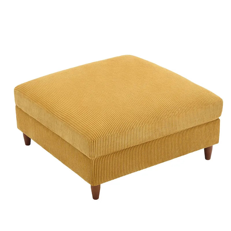 Poggiapiedi contenitore imbottito in velluto a coste oversize 40 W