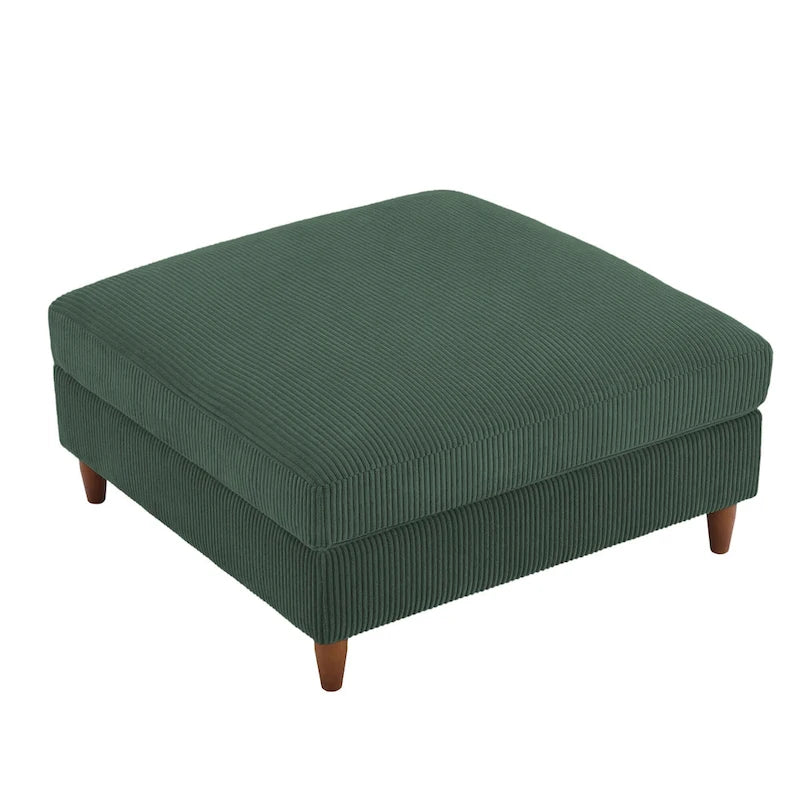Poggiapiedi contenitore imbottito in velluto a coste oversize 40 W
