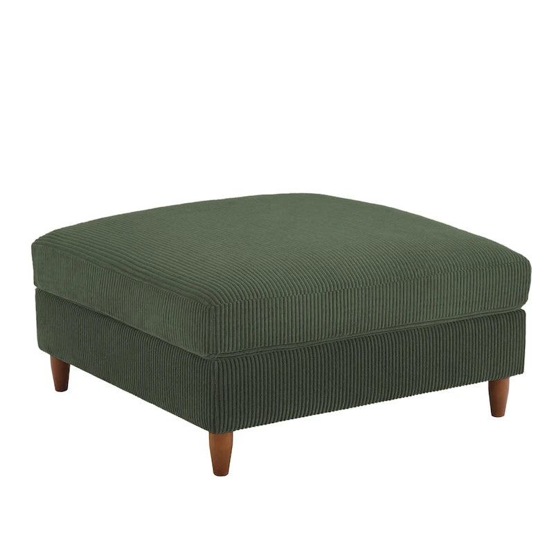 Poggiapiedi contenitore imbottito in velluto a coste oversize 40 W