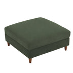 Poggiapiedi contenitore imbottito in velluto a coste oversize 40 W