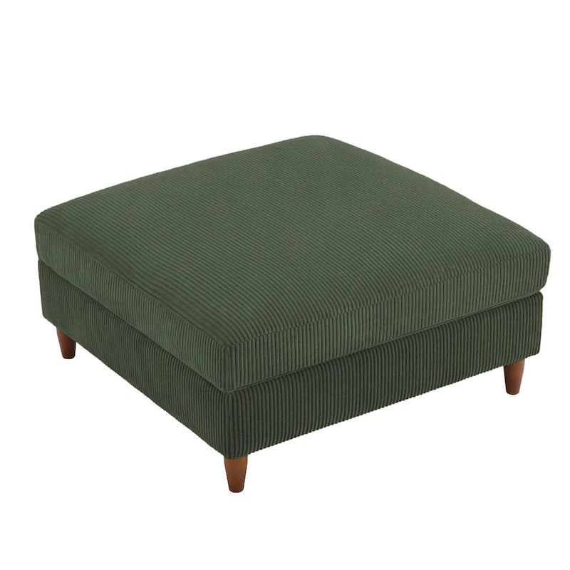 Poggiapiedi contenitore imbottito in velluto a coste oversize 40 W