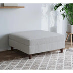 Poggiapiedi contenitore imbottito in velluto a coste oversize 40 W