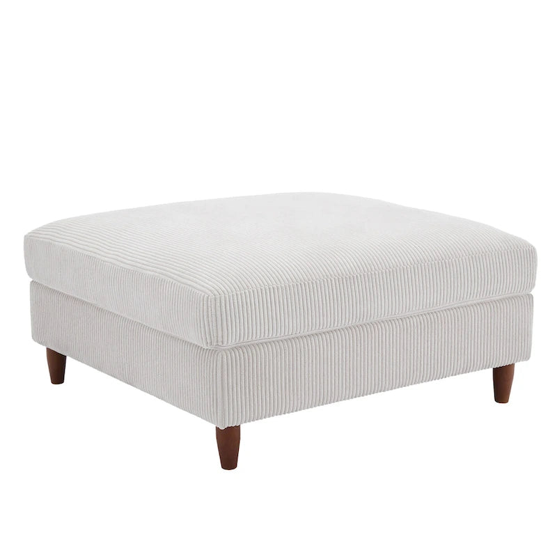 Poggiapiedi contenitore imbottito in velluto a coste oversize 40 W