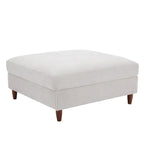 Poggiapiedi contenitore imbottito in velluto a coste oversize 40 W