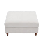Poggiapiedi contenitore imbottito in velluto a coste oversize 40 W