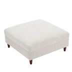 Poggiapiedi contenitore imbottito in velluto a coste oversize 40 W