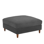 Poggiapiedi contenitore imbottito in velluto a coste oversize 40 W