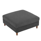 Poggiapiedi contenitore imbottito in velluto a coste oversize 40 W