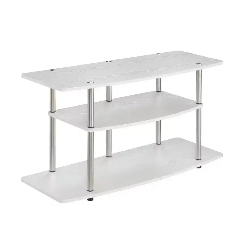 Designs2Go 3 Tier Wide TV Stand for TVs up to 43 - Breighton Home