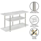 Designs2Go Mobile TV a 3 Ripiani per TV fino a 43 pollici - Breighton Home