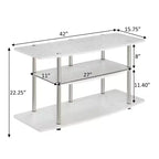 Designs2Go Mobile TV a 3 Ripiani per TV fino a 43 pollici - Breighton Home