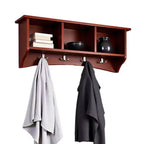 Appendiabiti a muro Shaker Cottage con vano portaoggetti - Alaterre Furniture
