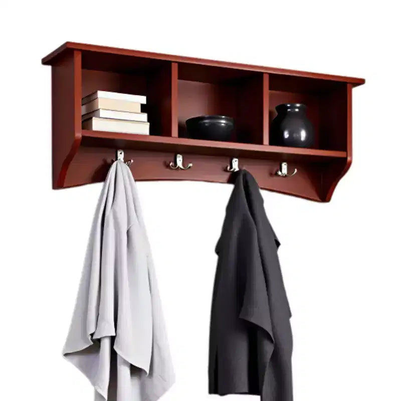 Appendiabiti a muro Shaker Cottage con vano portaoggetti - Alaterre Furniture
