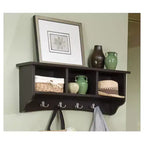 Appendiabiti a muro Shaker Cottage con vano portaoggetti - Alaterre Furniture