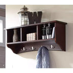 Appendiabiti a muro Shaker Cottage con vano portaoggetti - Alaterre Furniture