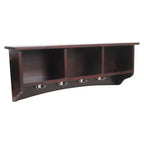 Appendiabiti a muro Shaker Cottage con vano portaoggetti - Alaterre Furniture