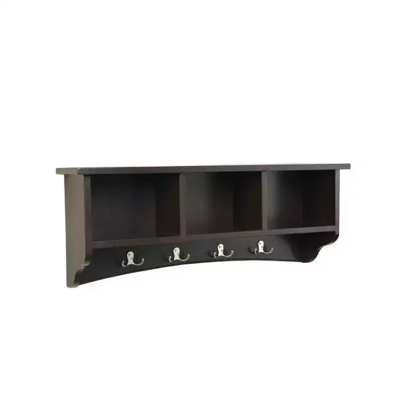 Appendiabiti a muro Shaker Cottage con vano portaoggetti - Alaterre Furniture