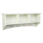 Appendiabiti a muro Shaker Cottage con vano portaoggetti - Alaterre Furniture