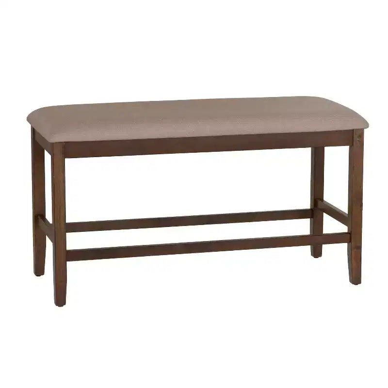 Powell Barnes Counter Stool Backless Bench Brown