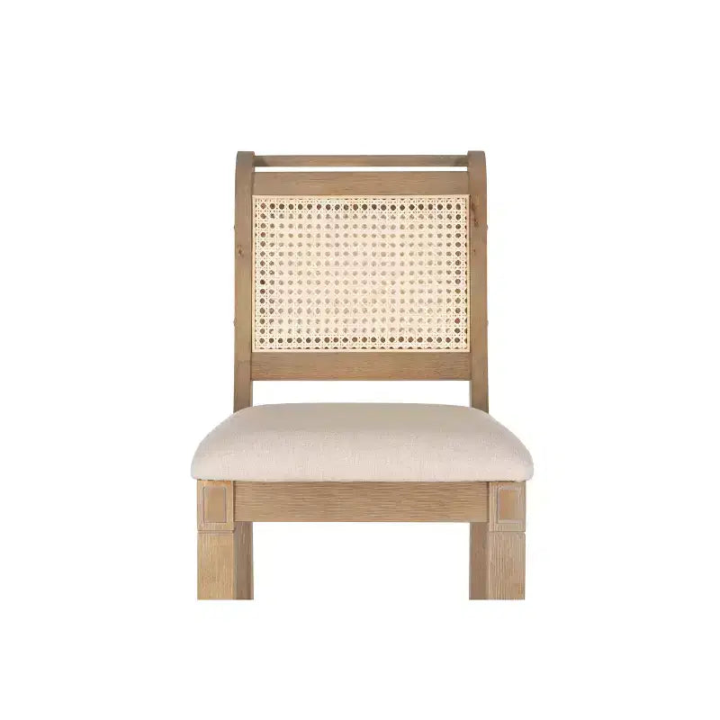 Sgabello da bar Linon Emmy Cane Counter Height naturale