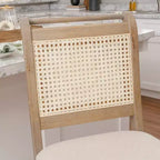 Sgabello da bar Linon Emmy Cane Counter Height naturale