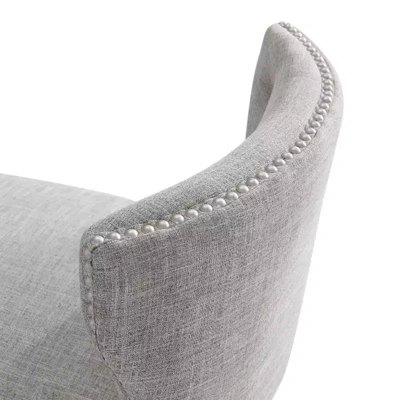 Sgabello da bar Miranda Swivel ad altezza bancone, bianco - Alaterre Furniture: 91 cm, imbottito, telaio in legno di gomma