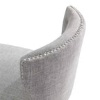Sgabello da bar Miranda Swivel ad altezza bancone, bianco - Alaterre Furniture: 91 cm, imbottito, telaio in legno di gomma