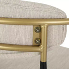 Christopher Knight Home Set di 2 sgabelli da bar Elmore da 76 cm Beige/Nero/Oro