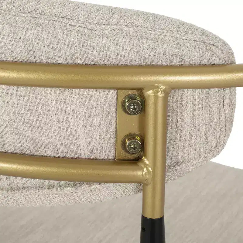 Christopher Knight Home Set di 2 sgabelli da bar Elmore da 76 cm Beige/Nero/Oro