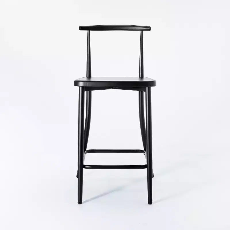 Sgabello da bar Northwood Metal Cafe altezza bancone nero: design elegante e moderno - Threshold™ progettato con Studio McGee