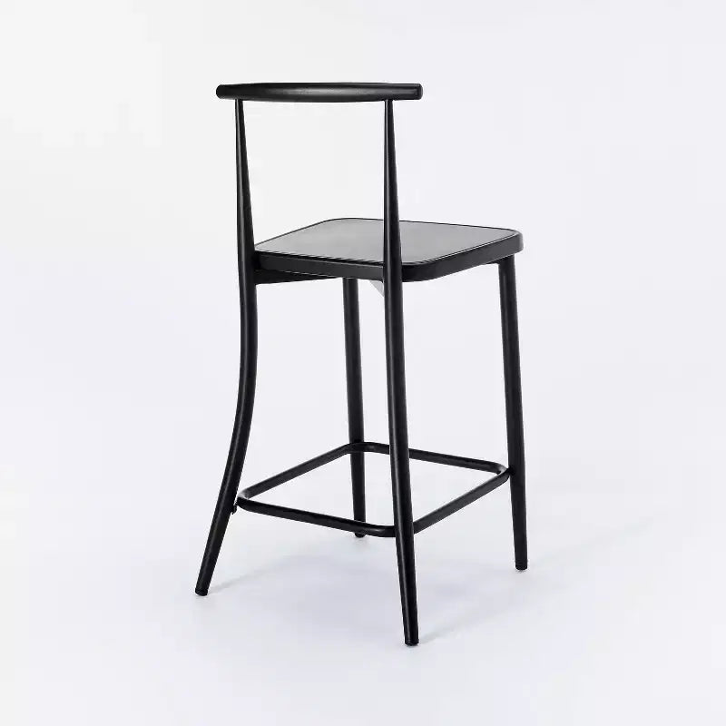 Sgabello da bar Northwood Metal Cafe altezza bancone nero: design elegante e moderno - Threshold™ progettato con Studio McGee