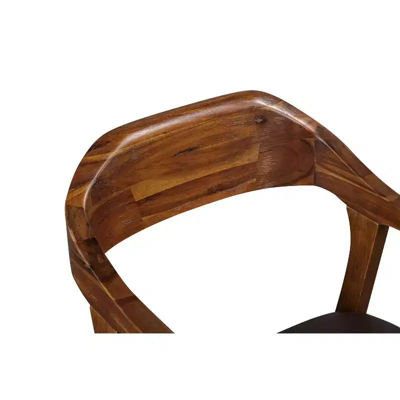Sgabello da Bar Fisso Rasmus: Ecopelle da 74 cm, Legno Ecologico, Altezza Fissa - Boraam