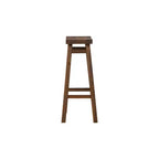 Set di 2 sgabelli da bar senza schienale da 29" con finitura spazzolata, colore castagna - Boraam: legno massello di acacia, poggiapiedi