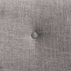 Sgabello Miranda girevole altezza bancone Bianco: schienale imbottito, borchie decorative - Alaterre Furniture