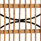 Sgabello da bar Garan Rattan e Metallo Altezza bancone Naturale/Nero - bali &amp; pari: Stile Bohémien, Altezza seduta 62,2 cm