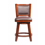 Boraam Broadmoor Swivel Counter Height Barstool Cherry Finish