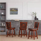 Sgabello da bar Boraam Broadmoor girevole altezza bancone, finitura ciliegio