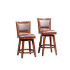Sgabello da bar Boraam Broadmoor girevole altezza bancone, finitura ciliegio