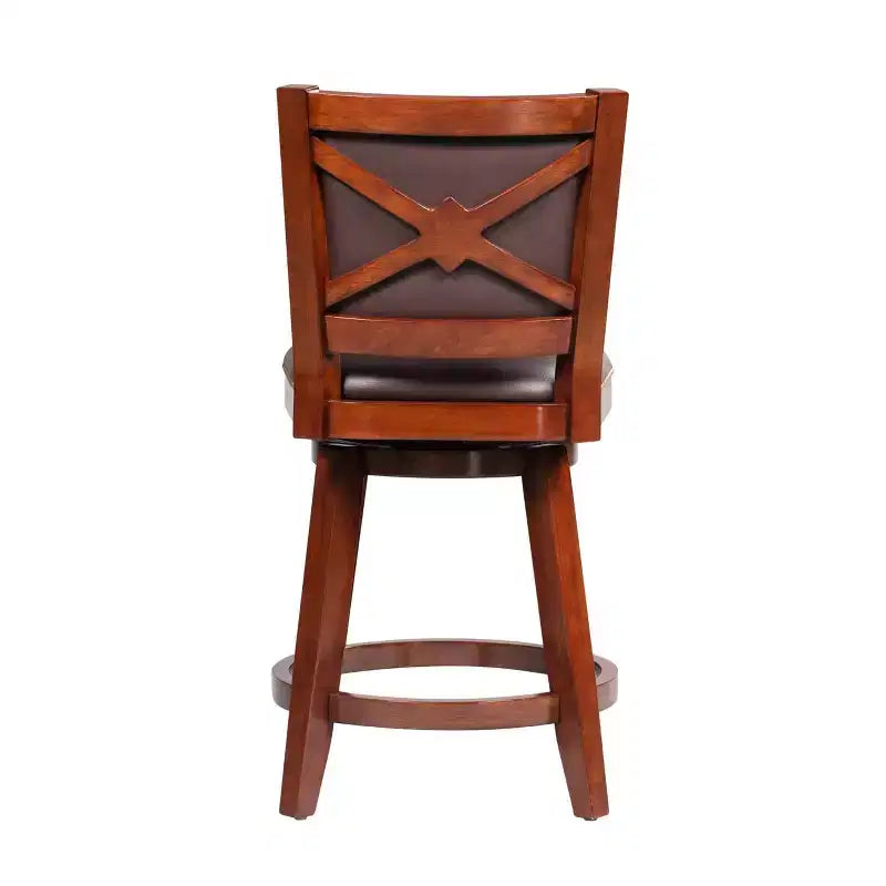 Sgabello da bar Boraam Broadmoor girevole altezza bancone, finitura ciliegio