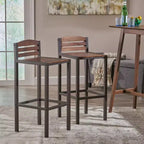 Set di 2 sgabelli da bar Lilith Acacia Marrone scuro - Christopher Knight Home